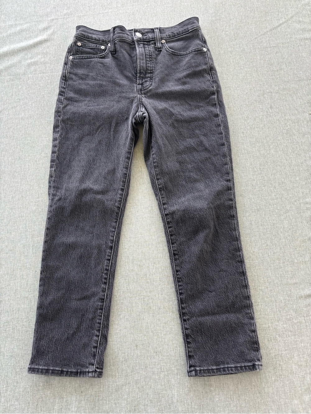 Madewell Women's Straight-Leg Jeans in Washed Black